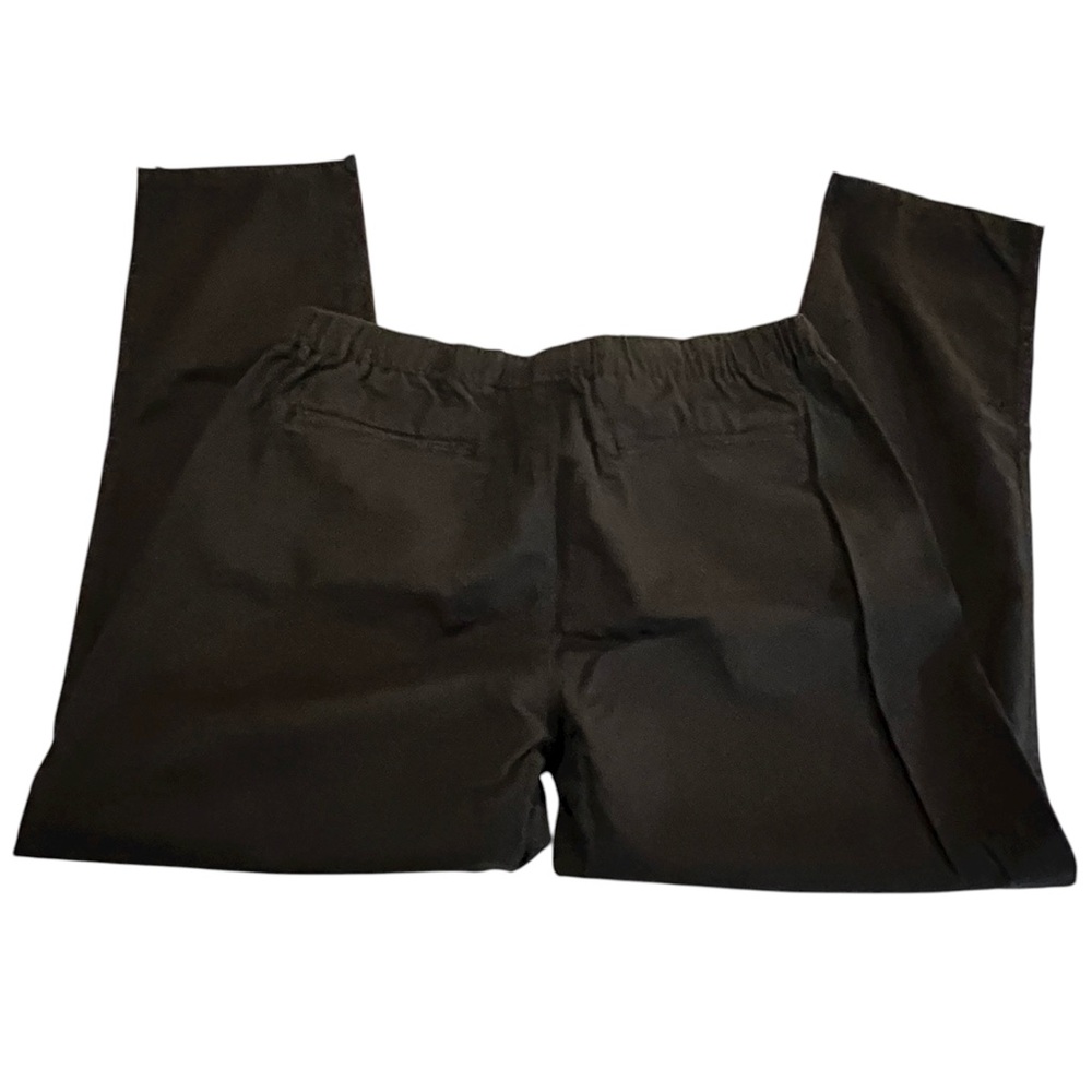 Wildfang ultimate pants in BLACK Side Pockets high rise relaxed fit straight leg - Picture 3 of 11